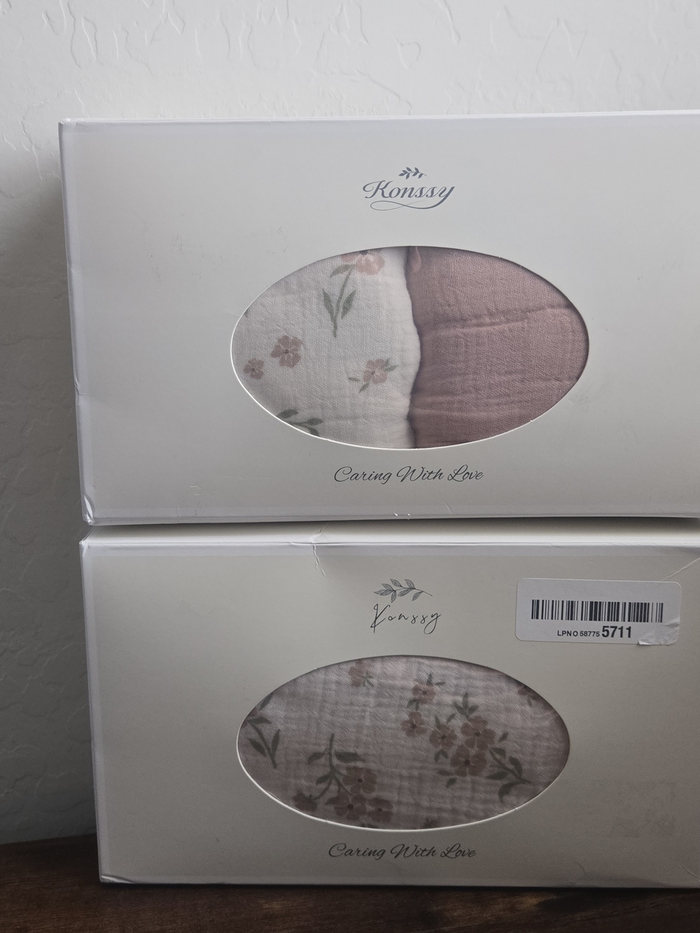 Konssy Blossom Baby Bundle - Sleep Sack 6-12 Months & Flounce Muslin Blanket NIB